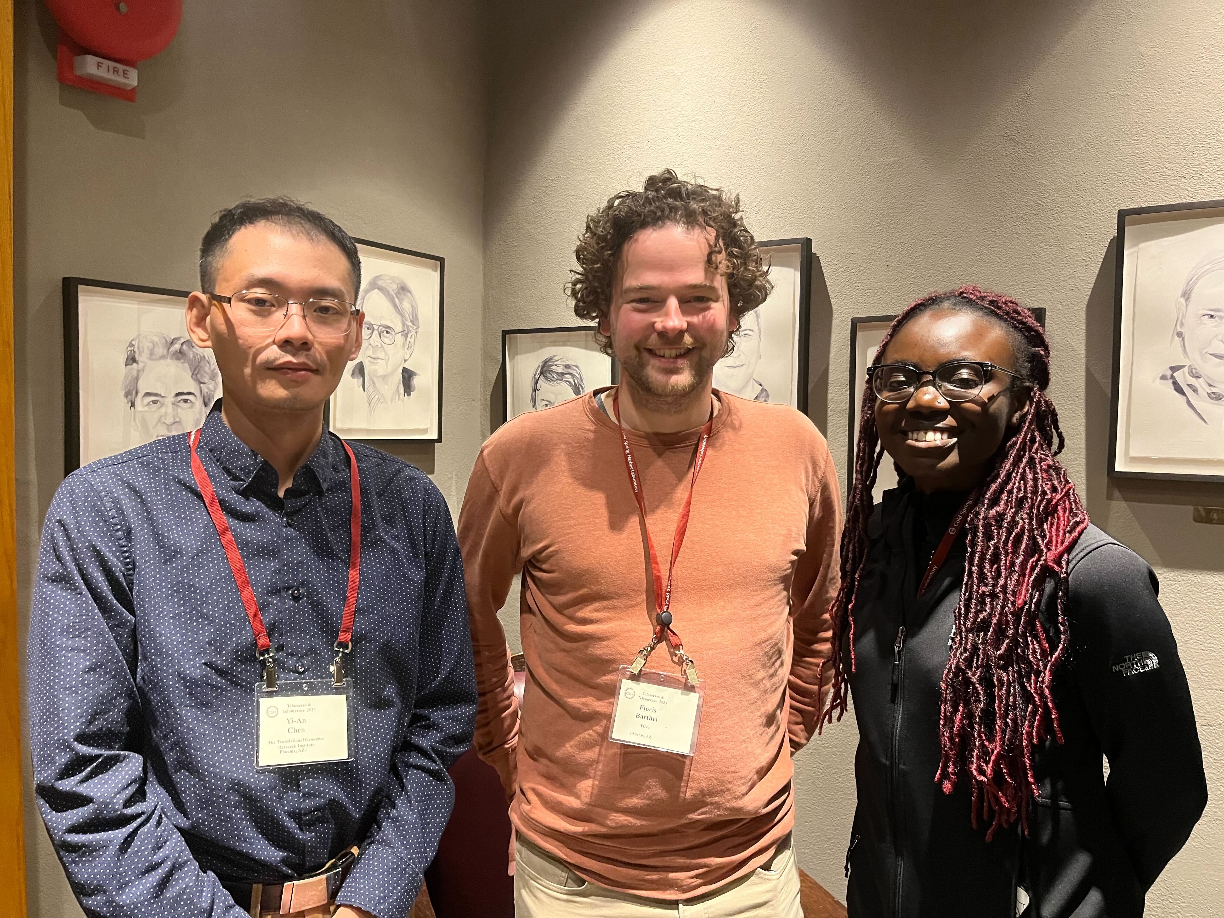 Left to right: Yi-An, Floris, Mimi at the meeting