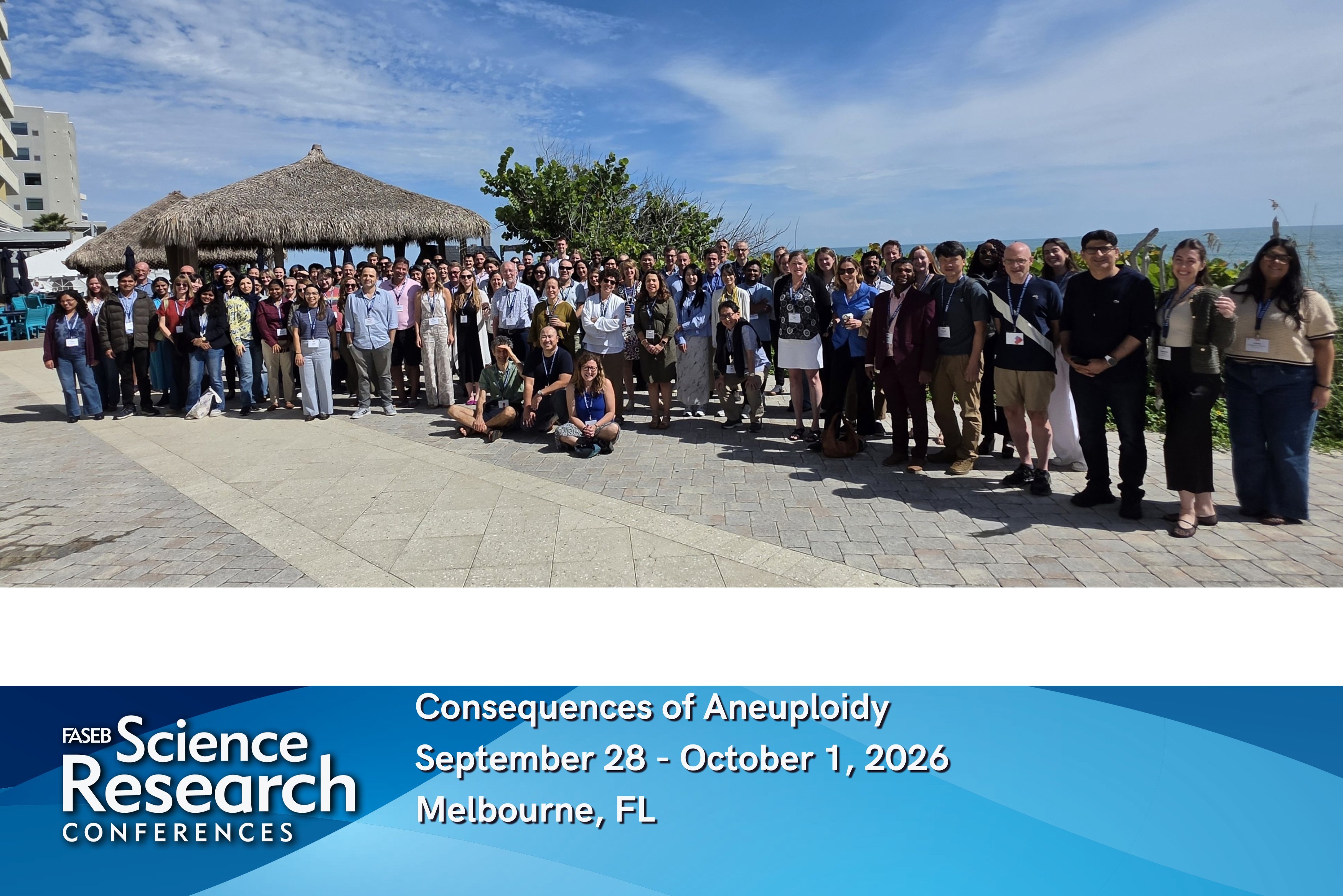 Conference group photo at the FASEB Consequences of Aneuploidy meeting